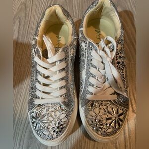 Betsey Johnson sneakers jeweled size 6